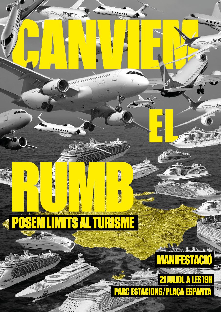 Manifestació: Canviem el rumb. Posem límits al turisme