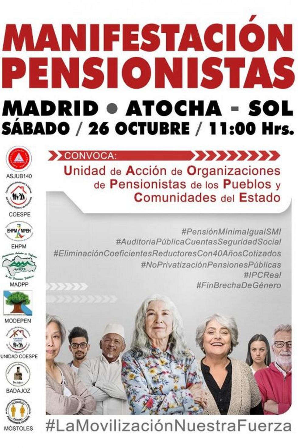 Manifestació pensionistes