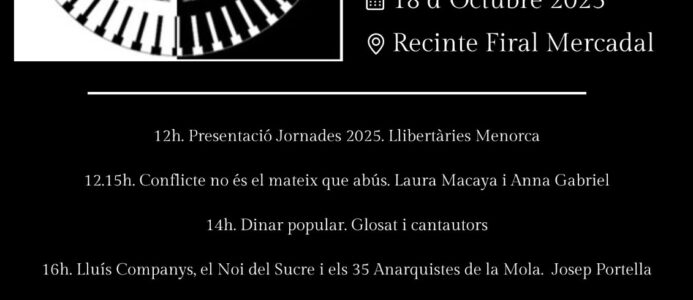 VII Jornades Llibertàries a Menorca